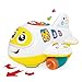 Advanced Play airplane toy bump and go plane with music flashing lights and realistic engine sounds great gift for little baby toddlers boys and girls