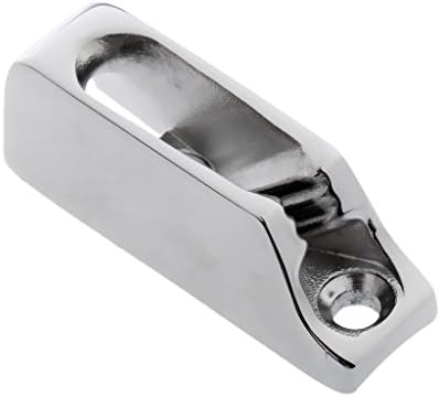 Xucus Sailboat Stainless Steel Clam Cleat Rope Cleat INOX Jam Cleat for 3-6mm Line Adjust While Sailing to Maintain sail Shape