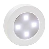 Closet Light Super Bright Tap Light Battery Operated LED Push Puck Night Light Touch Stick on Lights for Closet Cabinet Bedroom Storage Shed Hallway Stair Shelf Car(White/Natural White)