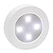 Closet Light Super Bright Tap Light Battery Operated LED Push Puck Night Light Touch Stick on Lights for Closet Cabinet Bedroom Storage Shed Hallway Stair Shelf Car(White/Natural White)