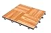 IncStores - 25 Piece Modular Tap Dance Set with Edge Pieces (Oak) - Excellent for use as Portable Dance Floors, Trade Show Booths, and General Flooring