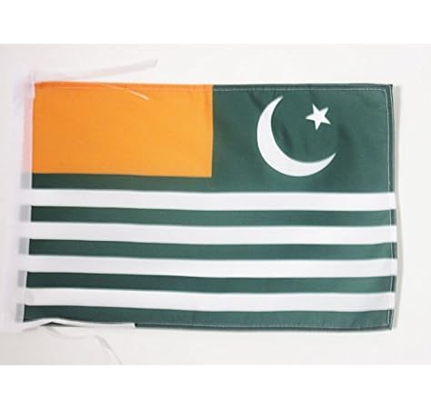 Amazon Com Az Flag Azad Kashmir Flag 18 X 12 Cords Ajk Free Kashmir Small Flags 30 X 45cm Banner 18x12 In Garden Outdoor