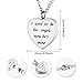 Valyria Heart Cremation Urn Necklace Memorial Keepsake Jewelry - Engraved I used to be his angel, now he's mine