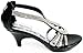 A36 Classy Rhinestone Angle Strap Evening Dress Low Heel Sandals