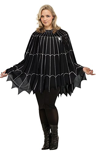 Spider Web Poncho Plus Size Costume
