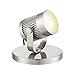 Pro Track Downey Mini Uplighting Indoor Accent Spot-Light LED Adjustable Directional Floor Plant Home Decorative Art Desk Picture Table Living Room Interior Brushed Nickel Finish 2 3/4