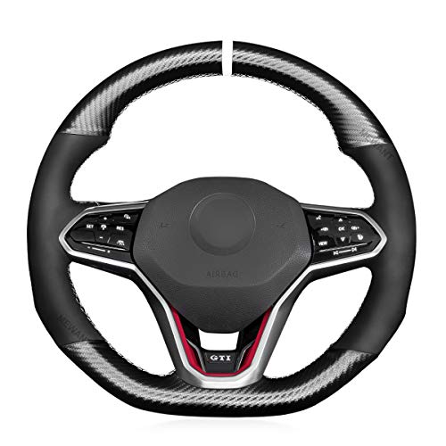 MEWANT Steering Wheel Cover for Volkswagen VW Golf 8 MK8 GTI/Golf GTE