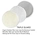 Jalousie Reusable Bamboo Fiber Nursing Pads with Bonus Laundry Bag - Include 12 Bamboo Nursing Pads Laundry Bag