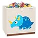 DODYMPS Foldable Animal Toy Storage Bins/Cube/Box/Chest/Organizer for Kids & Nursery, 13 inch (Cute Triceratops)