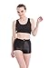 Yomsong Women's High Waist Shiny Satin Sexy Disco Short Pants 9 Colors (X-small, black)