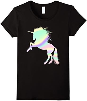 Womens RAINBOW UNICORN T SHIRT VAPORWAVE AESTHETIC Medium Black