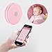 Smart Baby Thermometer Wearable Professional Accurate Monitor via APP Compatible with iOS and Android FDA Approved (Pink)