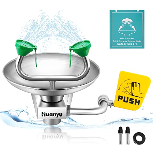 Huanyu Emergency Eye Wash Station Wall Mounted Eyewash Station Safety