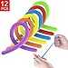 Super Z Outlet Stretchy Jelly String Noodles Thick Rubber Fidget Sensory Toys Set for Calming Relaxing Children Birthday Party Favors and Prizes (12 Count)