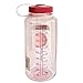 Nalgene Tritan Wide Mouth BPA-Free Water Bottle, Clear Pink, 32 oz