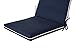 BOSSIMA Indoor Outdoor High Back Chair Cushions Replacement Patio Chair Seat Cushions Set of 2 Navy Blue