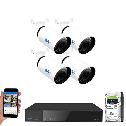 GW Security 8 Channel 4K NVR 8MP (3840x2160) H.265+ IP PoE Starlight