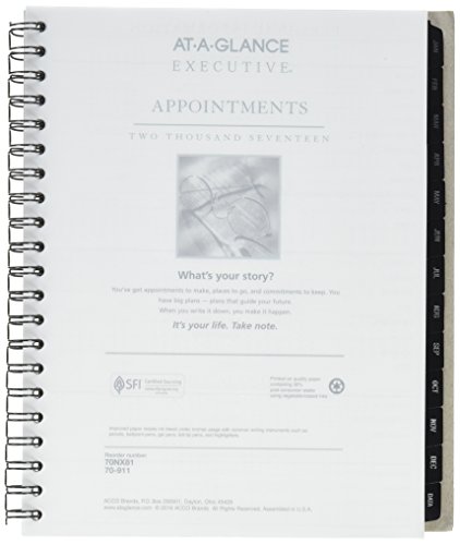 AT-A-GLANCE Weekly / Monthly Appointment Book Refill 2017, 70-LX8105, 70-NX81, 8-1/4 x 10-7/8  (70-911-10)