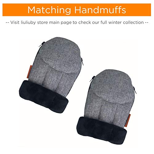 liuliuby Infant Car Seat Cover - Weatherproof Bunting Bag & Blanket - Keeps Baby Warm and Protected Against Cold Weather - Universal Fit - 2019 New Launch (Heather Gray)