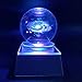 JINGDIAN Crystal LED Galaxy W/Multicolor Lamp Light Ball