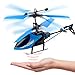 Remote Control Helicopter Flying Toys, Mini Led Rechargeable Hand Operated Drone with LED Light for Kids, Boys Girls Indoor Outdoor Games