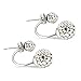 JewelrieShop Lady Assorted Colors Hypoallergenic Double Balls Stud Earrings Rhinestones Crystals Ear Rings
