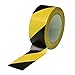 Black & Yellow Hazard Warning Safety Stripe Tape &bull; 2" x 36 Yds &bull; Ideal For Walls, Floors, Pipes And Equipment. primary