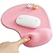 Aigemi Mouse Pad, Mouse Pad with Gel Wrist Support (Pink)