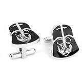 Gift For Him: Star Wars Men's Cufflinks - Awesome Movie French Cuff Links for Mens - Perfect Wedding Groomsmen Gift ~ Favorite Movies Collection (Darth Vader)