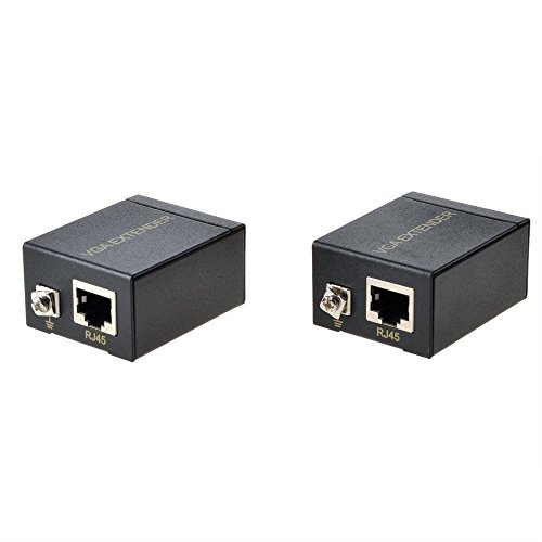 VGA Extender, MACTIS 197ft VGA Video Extender Transmitter Receiver Over Cat5e Cat6 Ethernet Cable (up to 60m, Sender+Receiver) - Thumbnail 3