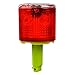 Aolyty Solar Strobe Warning Light 360 Degree Single Column Super Bright Waterproof IP54 for Construction Traffic Dock Marine Light Control Flashing (Red)