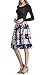 Hanlolo Womens Floral Skirt Casual High Waist Midi A Line Skrits Dress 10