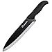 iHOMEER 8 Inch Ceramic Chef Knife Infinity Blade Ceramic Kitchen Knife Healthy Chef Cutlery Ergonomic Handle Chef's Knives with Sheath Black
