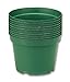 Neo Sci 01-1177 High Impact Plastic Flower Pot, 6" Diameter (Pack of 10) primary