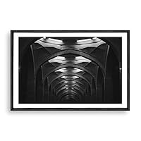 Framed Canvas Wall Art Rock and Corridor Canvas Prints Home Artwork Decoration for Living Room,Bedroom - 16x24 inches