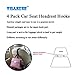 Villexun 4 Pack Car Seat Headrest Hooks, Strong Durable Backseat Headrest Hanger Storage For Handbags, Purses, Coats, and Grocery Bags, Universal Vehicle Car Seat Back Headrest Bottle Holder11