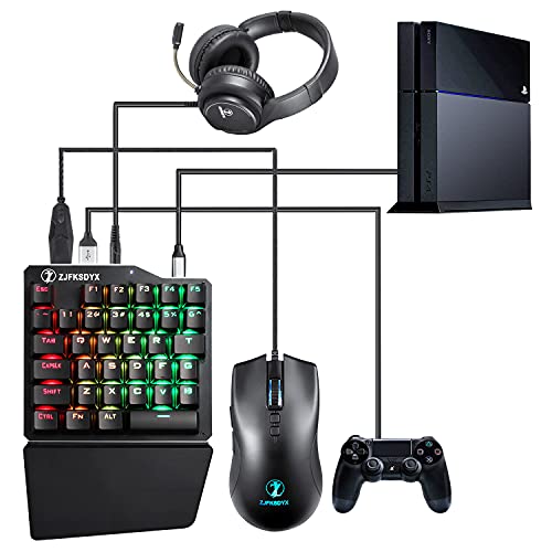 ZJFKSDYX C91MAXPro Gaming Keyboard & Mouse with Headset for NSwitch