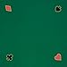 Poker Table Top - 40x40-Inch Cotton Table Pad for Casino Games or Puzzles - Lightweight and Portable Game Mat by Trademark Poker (Green)