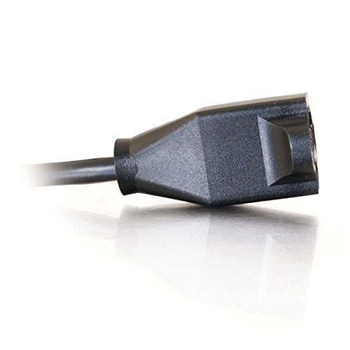 C2G Power Cord, Short Extension Cord, Power Extension Cord, 16 AWG