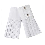 Vpang 1 Pair Women's Wrist Cuffs Cotton Pleated