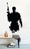 Wall Decals Military Army Silhouette Soldier Call of Duty Decor Stickers Vinyl MK1706