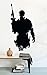 Wall Decals Military Army Silhouette Soldier Call of Duty Decor Stickers Vinyl MK1706