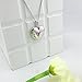 YOUFENG Love Heart Locket Necklace Pendant Lavender Enamel Memories Charm Hold Pictures Lockets (Violet Heart Locket)