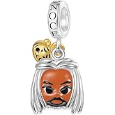 GNOCE Walking Dead King Ezekiel Pendant Dangle Charm for Women, S925 Sterling Silver Dangle Charms for Women Wife, Valentine‘s Day, Halloween Jewelry