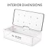 LED UV Sterilizer Box (Professional) Ultraviolet Light Bacteria Sanitizer Cosmetic Cleaning Tool Kid Pacifiers Toy Cleaner Toothbrush Nail Beauty Salon Art Makeup Equipment Phone Disinfectant Retainer