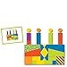 MindWare Imagination Patterns - Creative, Magnetic Play with Patterned Tangram Shapes - Includes 60 Magnetic Blocks, 60 Puzzle Cards, Dry Erase Markers & Wood Case - Deluxe