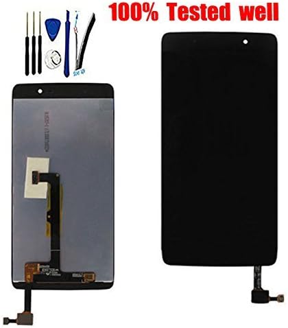 Full LCD Display + digitizer Touch Replacement for Alcatel one Touch Idol 4 6055P OT6055 6055U 6055B 6055H 6055Y 6055K 6055 Complete Screen digitizer Assembly Black +Tools/Adhesive