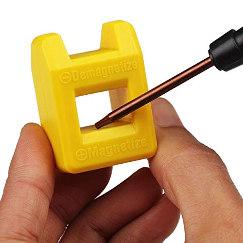 Cumtur 1PC Quick Magnetizer Demagnetizer Mini Magnetic Pick Up Tool for Screwdriver Tips Screw Bit Magnetic Repair Tool