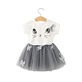 2017 Summer Kids Baby Girls Sleeveless Blouse T-shirt +Stripe Short Skirt Set Children Skirt