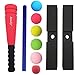 Aoneky Mini Foam Tball Set for Toddlers - Carry Bag Included - Best Baseball T Ball Toys for Kids Age 1 Years Old - Upgraded Version (Red)